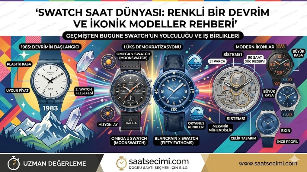 Swatch Saat Dünyası: Plastik Bir Devrimden Saat Kültürünün Zirvesine