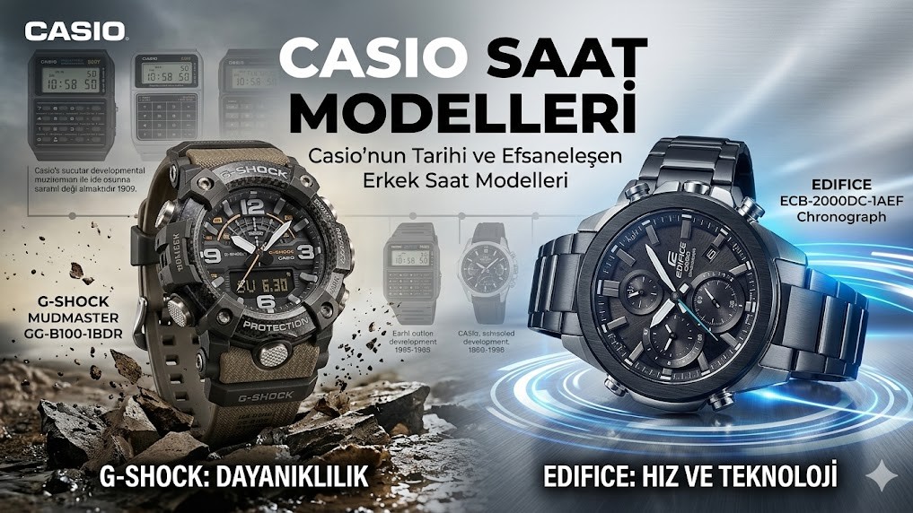 Casio Saat Modelleri: Casio'nun Tarihi ve Efsaneleşen Erkek Saat Modelleri