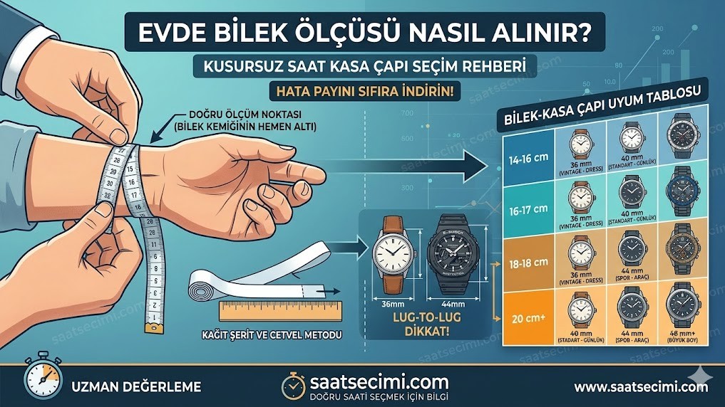 Evde Bilek Ölçüsü Nasıl Alınır? Kusursuz Saat Kasa Çapı Seçim Rehberi