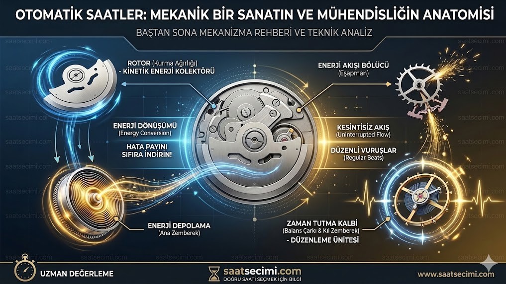 Otomatik Saatler: Mekanik Bir Sanatın ve Mühendisliğin Anatomisi