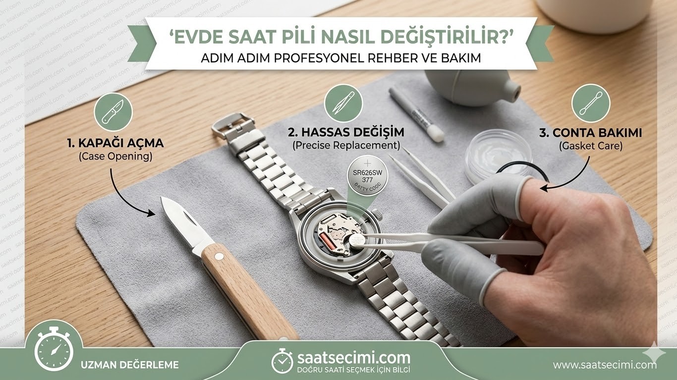 Evde Saat Pili Nasıl Değiştirilir? Adım Adım Pil Değiştirme ve Bakım Rehberi