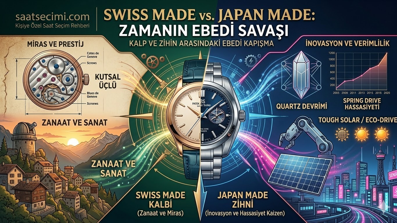 Saatte İsviçre mi Japon Mu? Swiss Made vs Japan Made