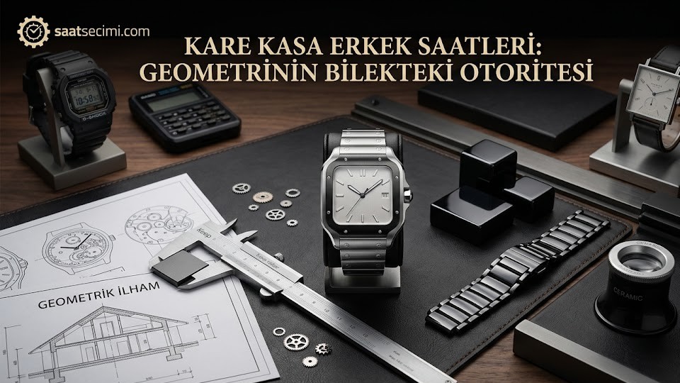 Kare Kasa Erkek Kol Saatleri: Geometrinin Bilekteki Duruşu