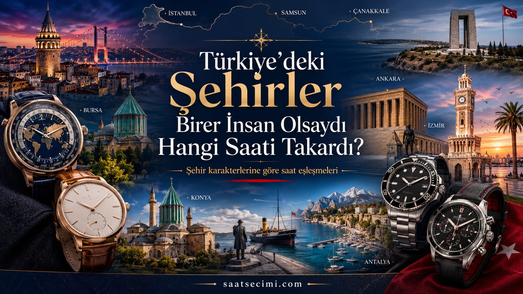 Türkiye’deki Şehirler Birer İnsan Olsaydı Hangi Saati Takardı?