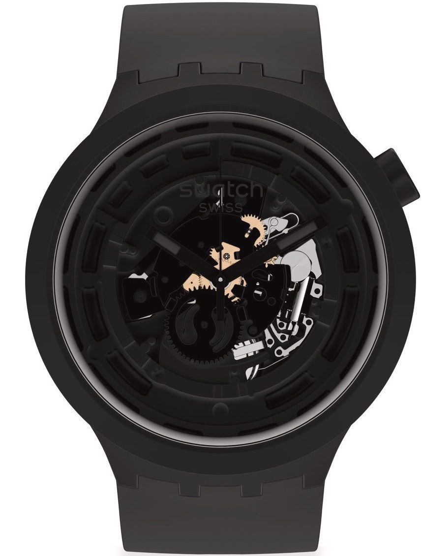 Swatch Sb03b100 C-Black Big Bold Ceramic