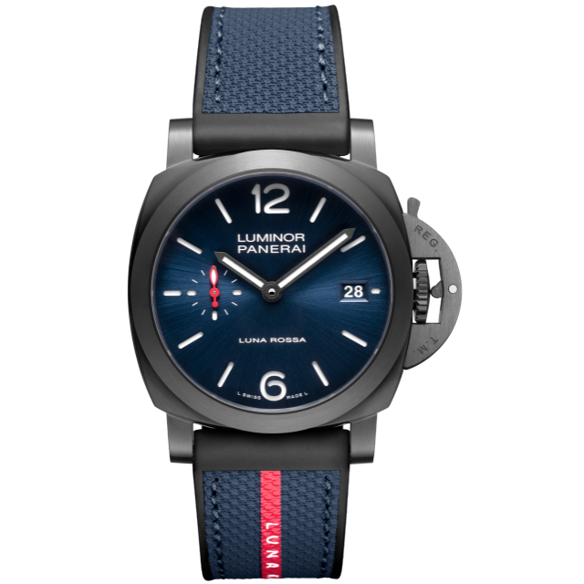 Panerai Luminor Quaranta Steel DLC Luna Rossa Limited Edition PAM01408