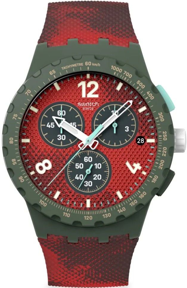 swatch Susg410 Crimson Foliage 42 mm