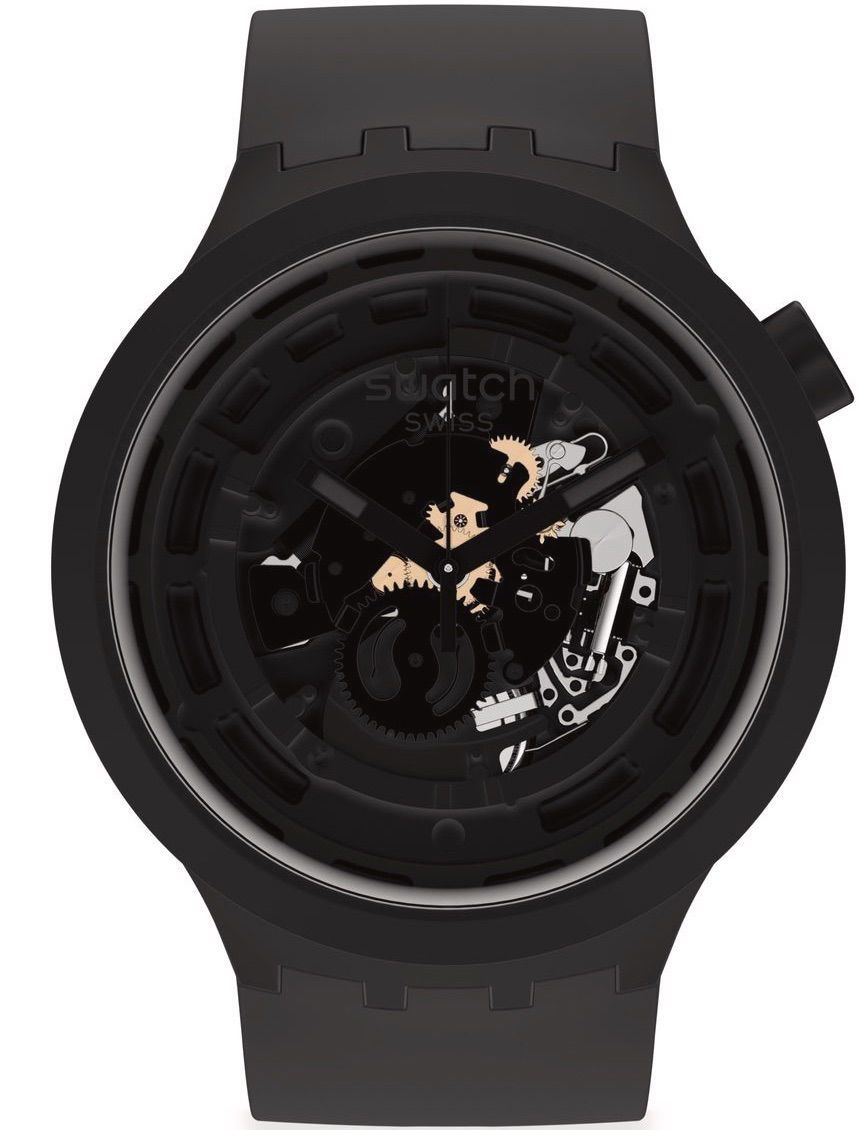 swatch Sb03b100 C-Black Big Bold Ceramic 47 mm