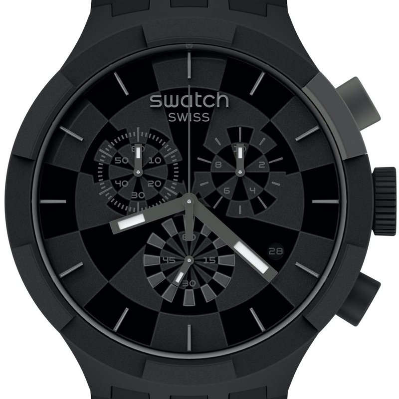 swatch Sb02b400 Checkpoint Black