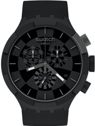 swatch Sb02b400 Checkpoint Black 47 mm