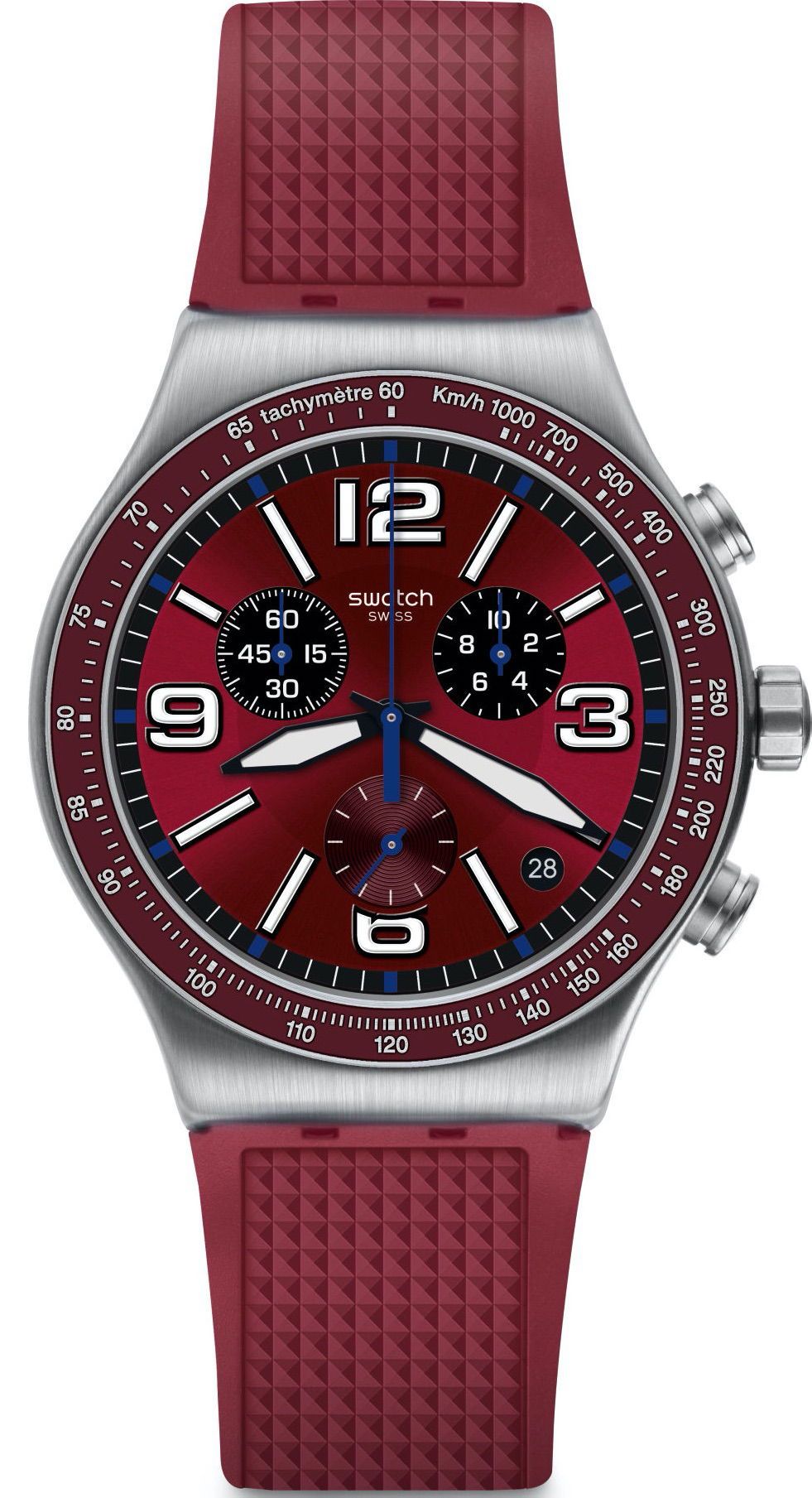 swatch YVS464 WINE GRID 43 mm