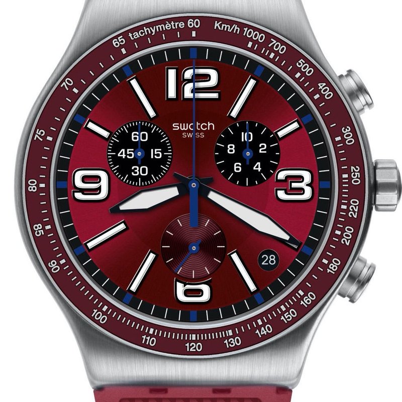 swatch YVS464 WINE GRID