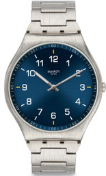 swatch Ss07s106g Skin Suit Blue 42 mm