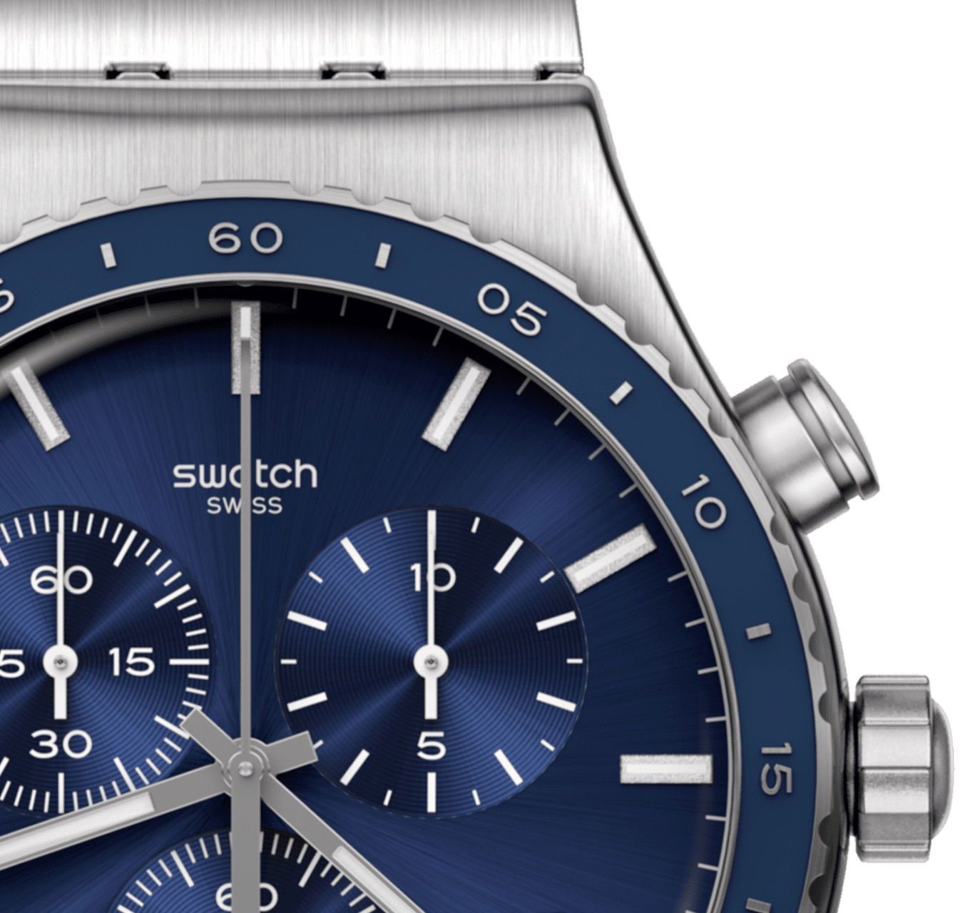 swatch Yvs496g Cobalt Lagoon 43 mm