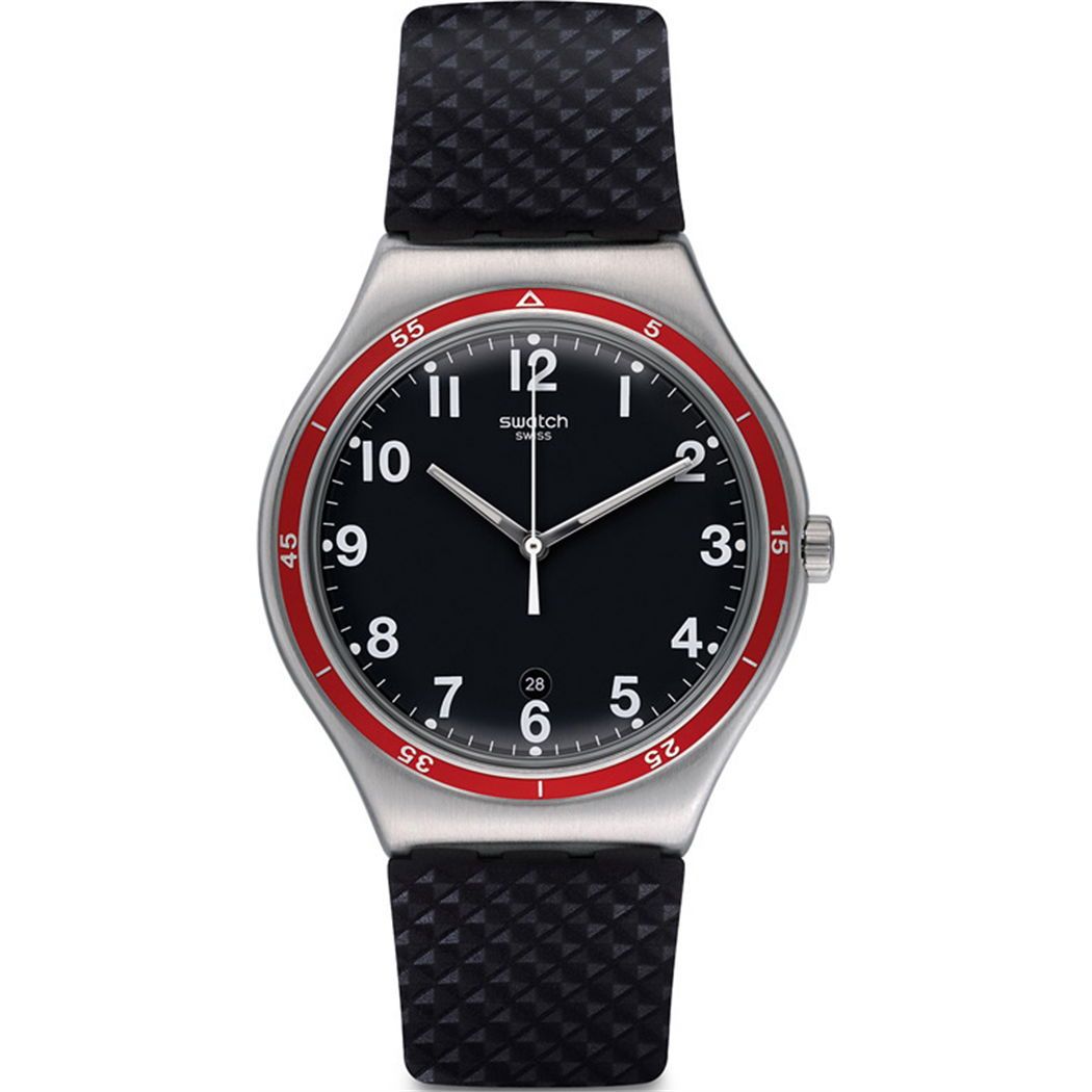 swatch Yws417 Red Wheel 41 mm