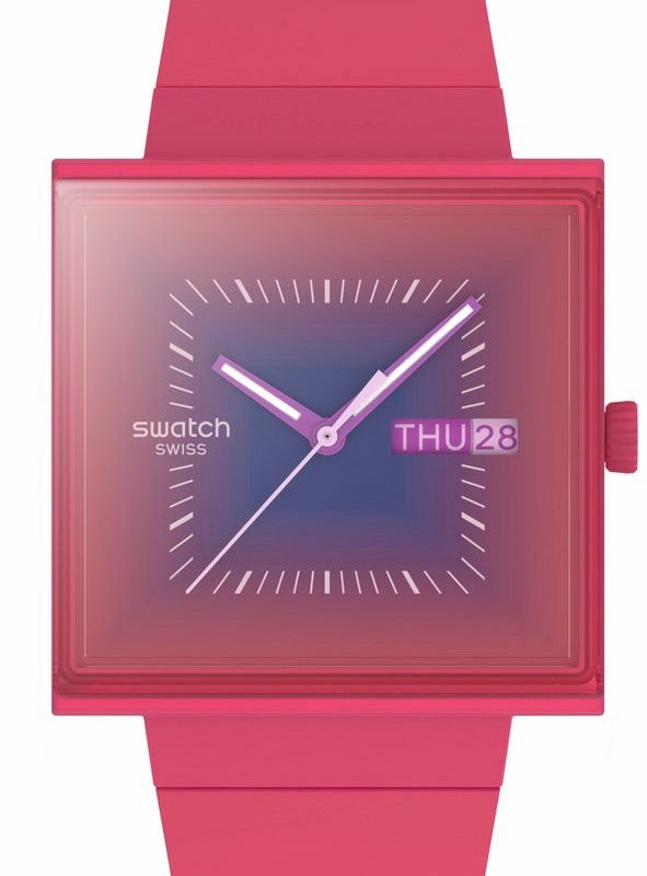 swatch Squarely Berry