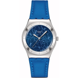 swatch Blue Petal Promise YLS235 33 mm
