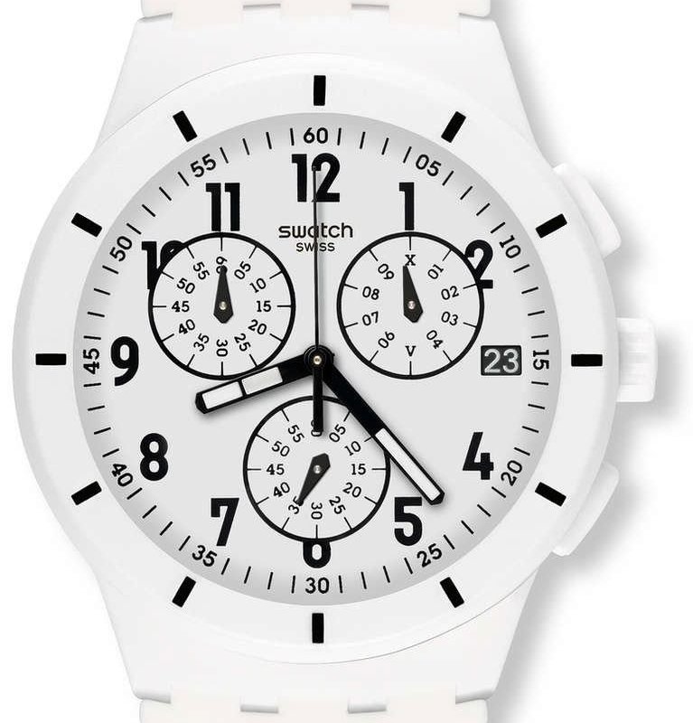 swatch Twice Again White