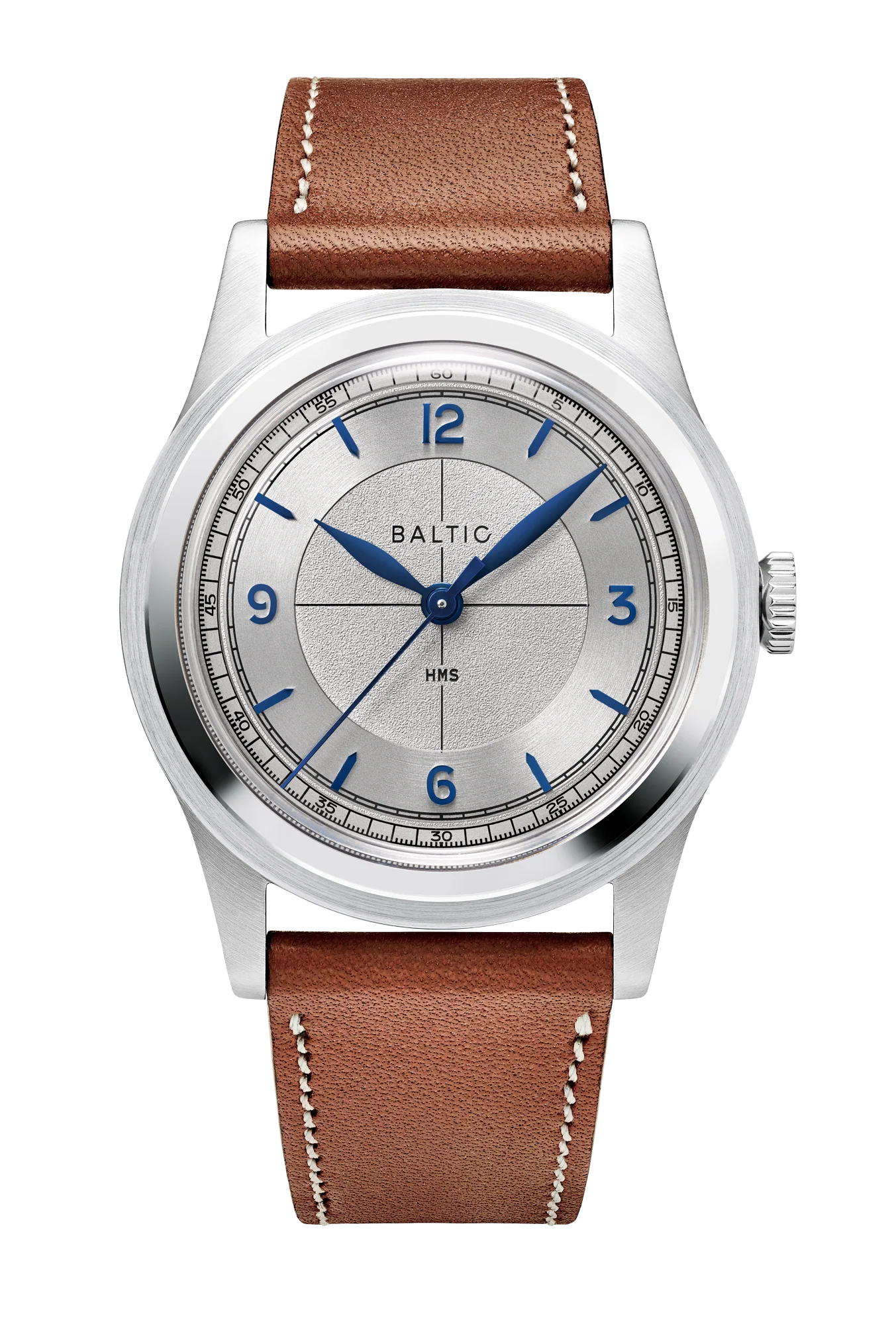 baltic HMS 003 Silver Blue - Stitched Lion 36 mm