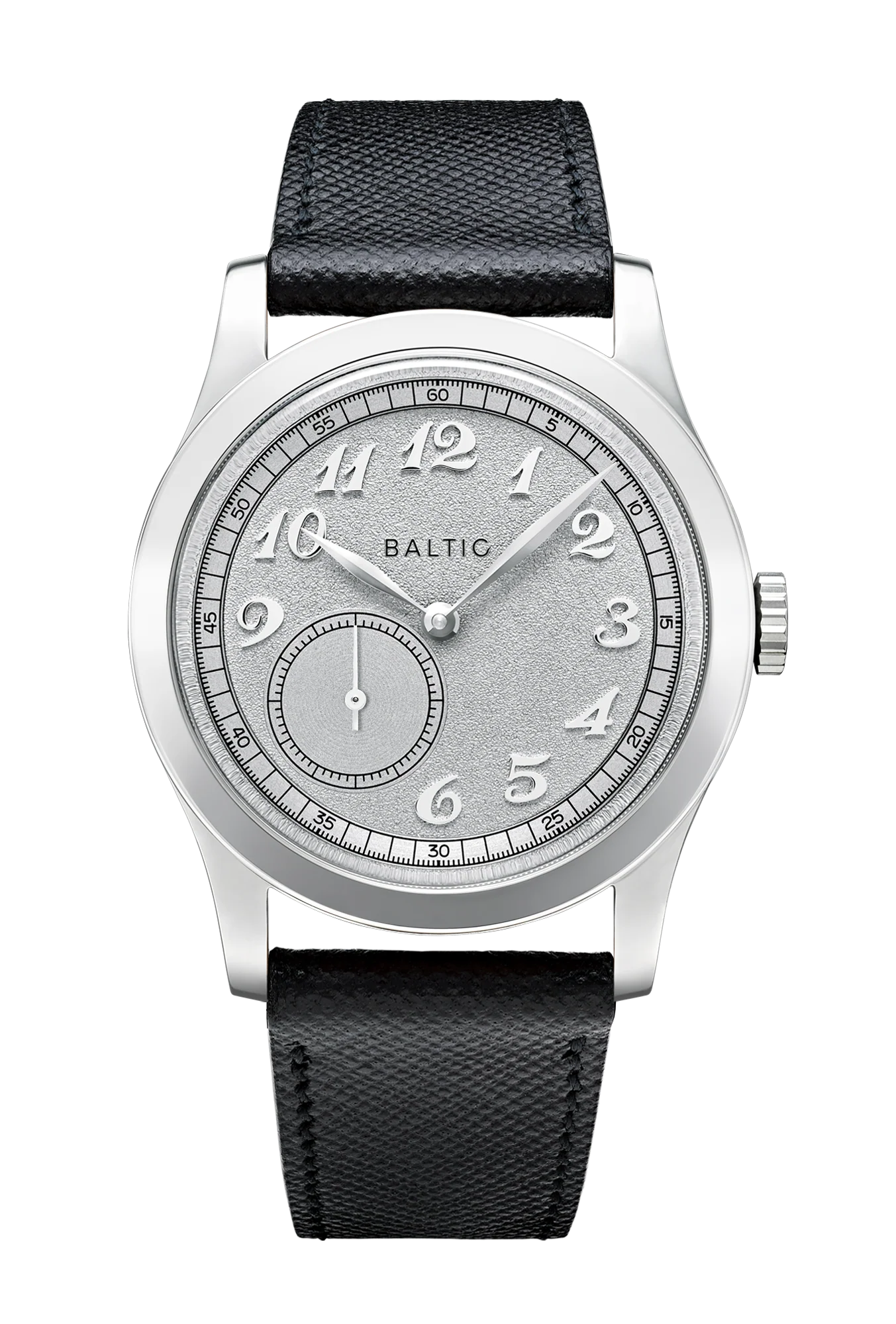 baltic MR01 Silver Saffiano Black
