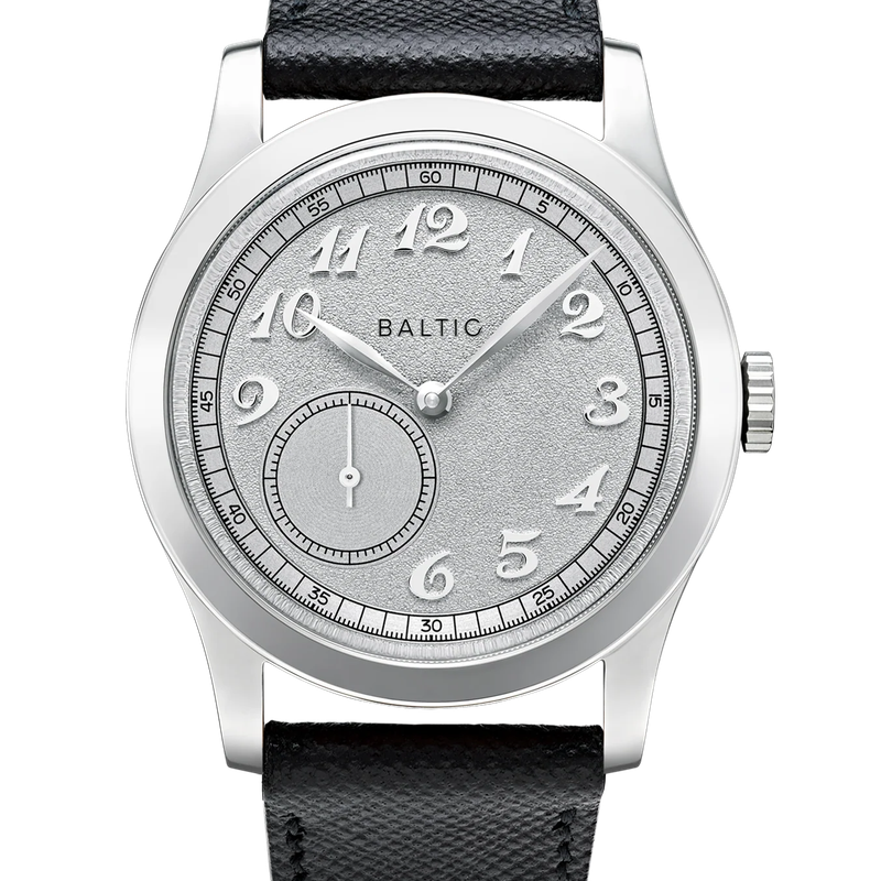 baltic MR01 Silver Saffiano Black