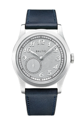 baltic MR01 Silver - Stitched Navy 36 mm