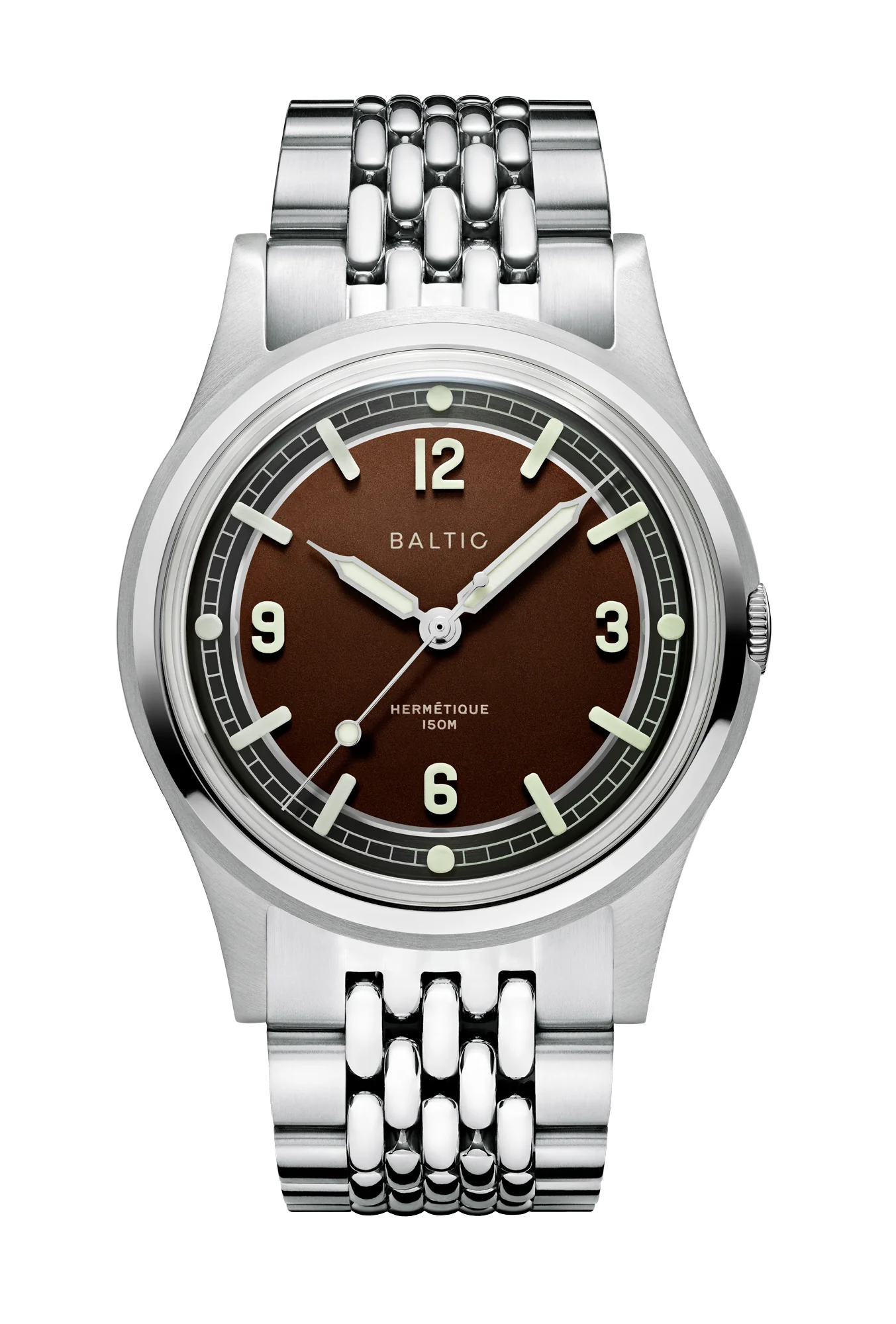 baltic Hermetique Tourer Brown - Beads of Rice 40 mm