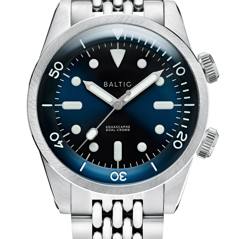 baltic Aquascaphe Dual-Crown Blue