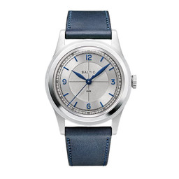 baltic HMS 003 Silver Blue - Stitched Navy 36 mm