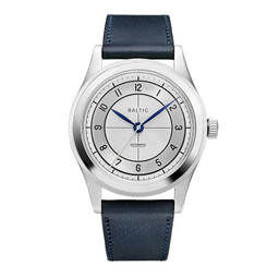 baltic HMS 002 Silver - Stitched Navy 38 mm