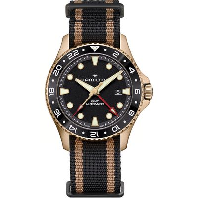 hamilton Khaki Navy Scuba Automatic GMT 43mm Bronze