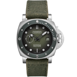 panerai Submersible Marina Militare Small Seconds, Calendar Aperture 44 mm Otomatik 44 mm