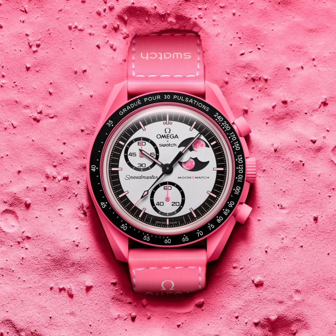 swatch Omega x Swatch Moonswatch MISSION TO THE PINK MOONPHASE