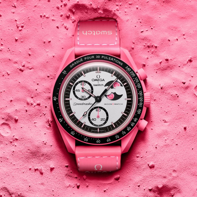swatch Omega x Swatch Moonswatch MISSION TO THE PINK MOONPHASE