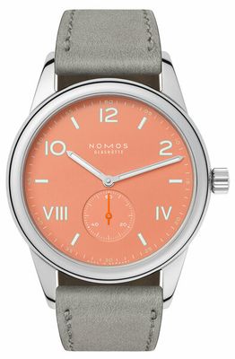 nomos GLASHÜTTE CLUB CAMPUS 38 CREAM CORAL