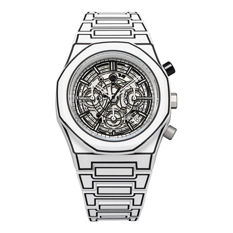 D1 Milano White Sketch PHBJ13 Kronograf