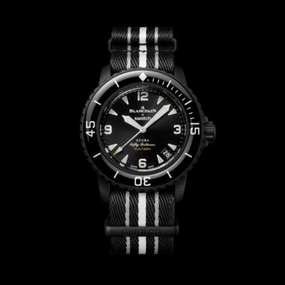swatch Blancpain X Swatch BIOCERAMIC SCUBA FIFTY FATHOMS OCEAN OF STORMS SO35B400