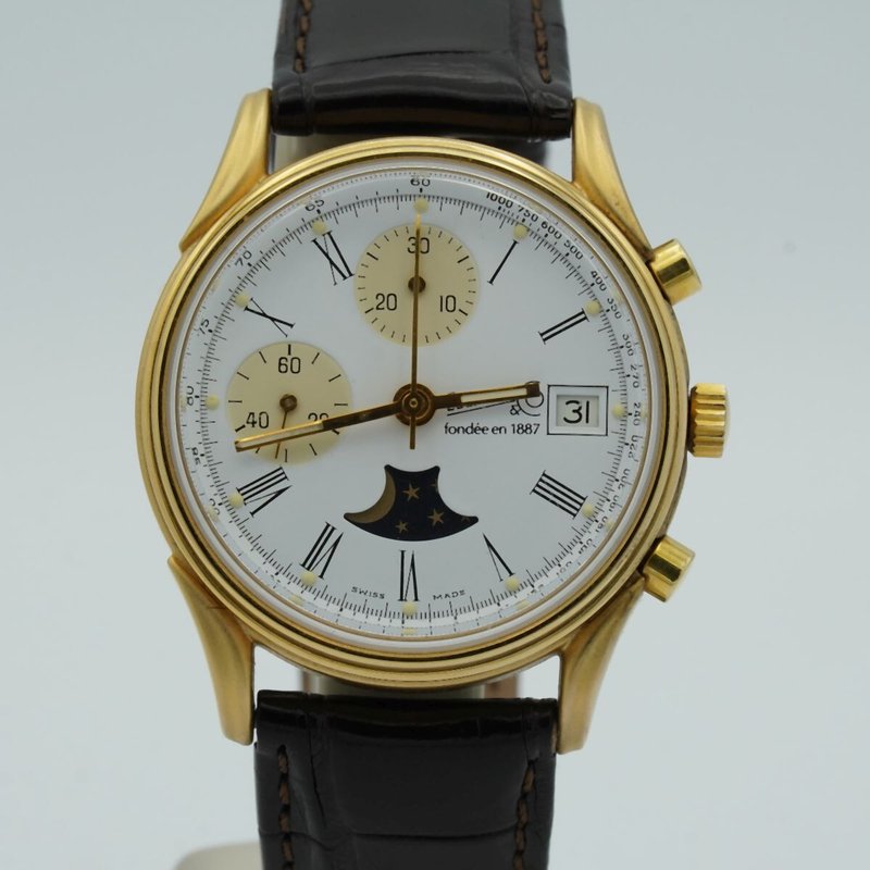 eberhard 75th Anniversary Limited Edition Chronograph Moonphase EB010