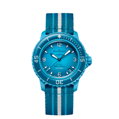 swatch Blancpain X Swatch BIOCERAMIC SCUBA FIFTY FATHOMS BLUE LAGOON SO35L400