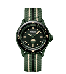 swatch Blancpain X Swatch BIOCERAMIC SCUBA FIFTY FATHOMS GREEN ABYSS SO35G100 42 mm